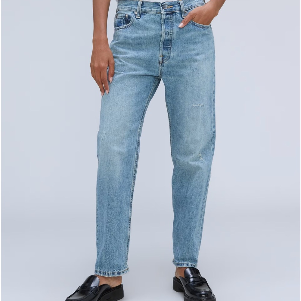 The Rigid Slouch Jean-color broken in blue